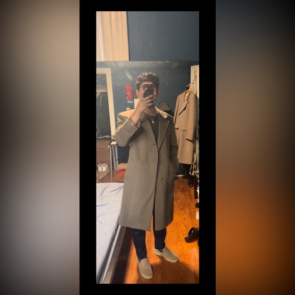 Wool Cashmere blend over coat long coat - Picture 3 of 6